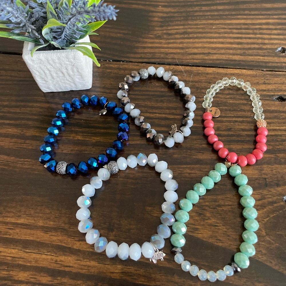 Erimish Multicolor Beaded Bracelets Set